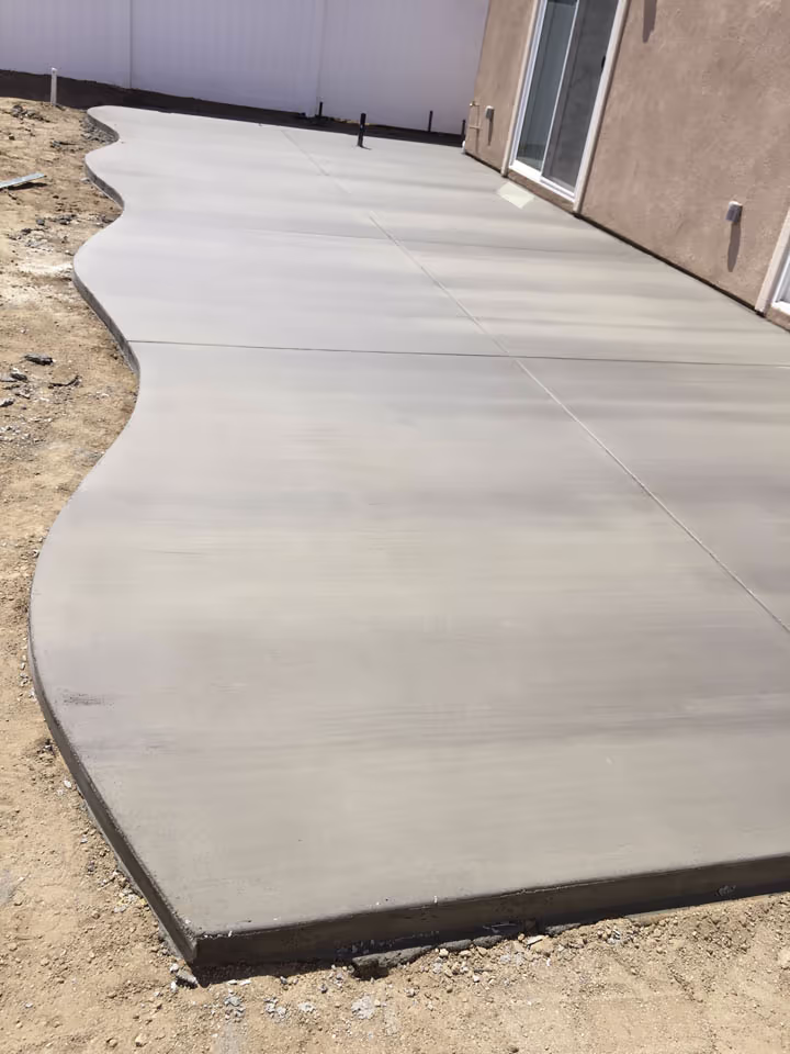 Residential Concrete Flatwork Back Patio Expansion — photo 4